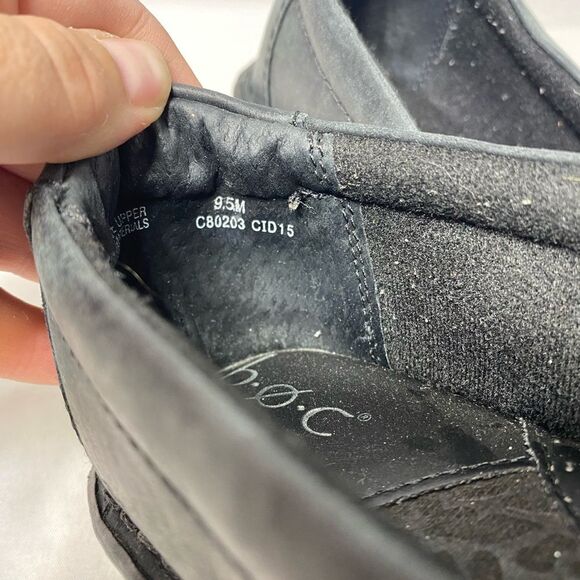 B.o.c. Women’s Shoes Size 9.5M Black Leather Braided Strap - Picture 8 of 8